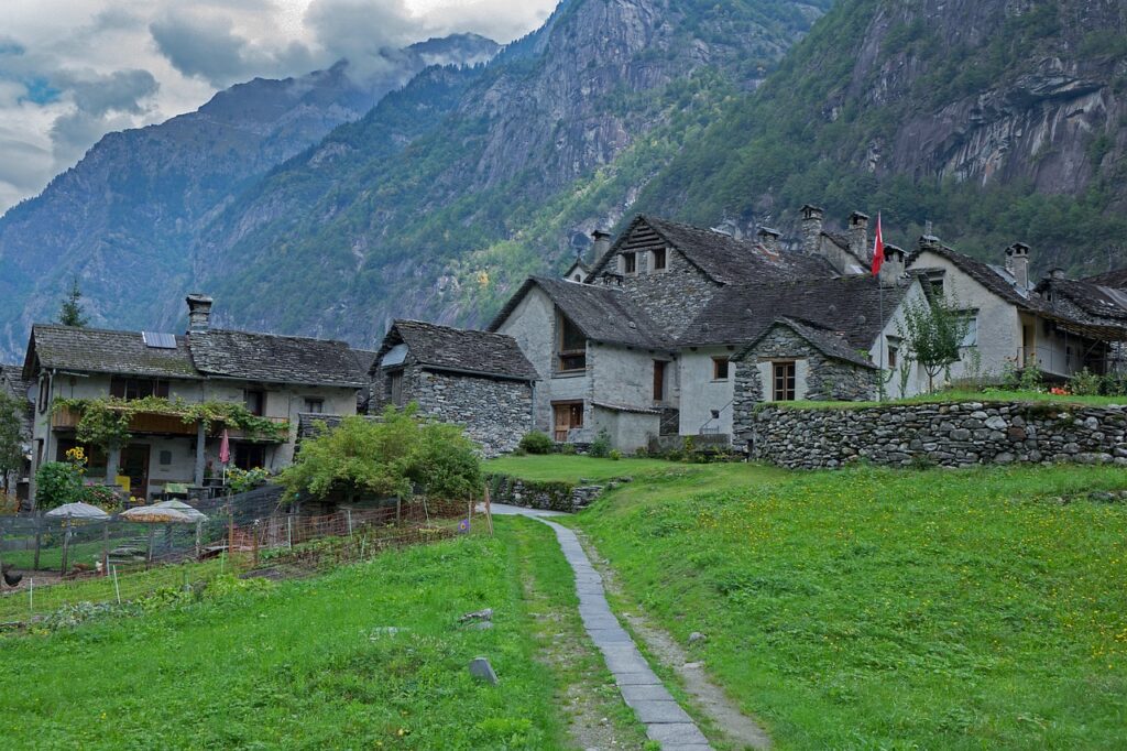 rustico, ticino, stone house
