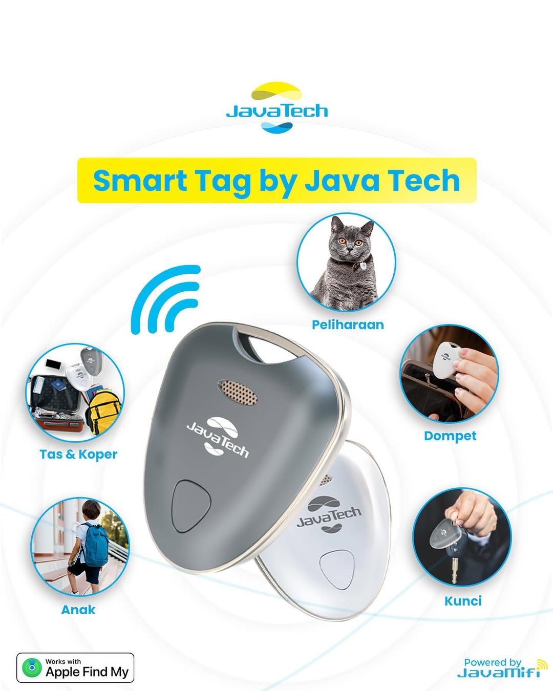 Mudahnya Lacak Barang Kesayangan dengan Smart Tag dari JavaTech - Scarf ...