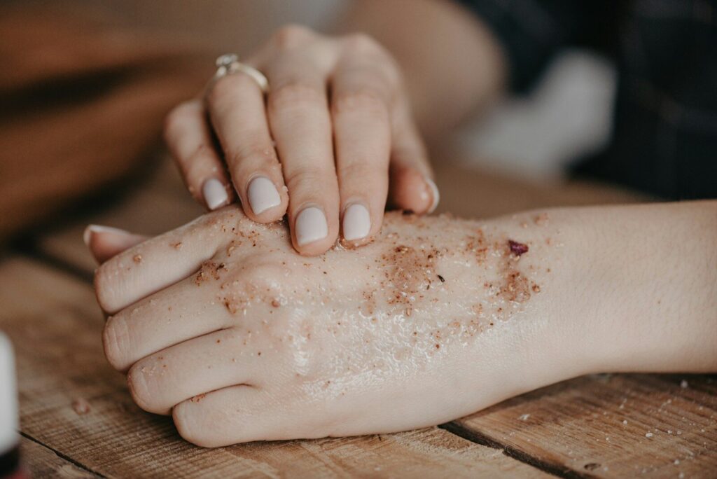 a person making a dough